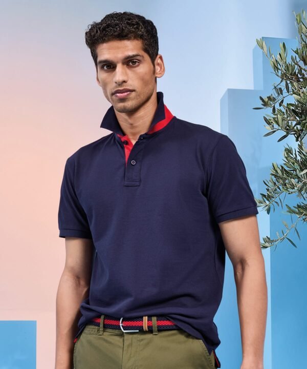 Asquith & Fox Men's classic fit contrast polo - Polo Shirt | Xcel UK
