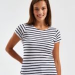 Asquith & Fox Women's mariniÃ¨re coastal short sleeve tee - T-Shirt | Xcel UK