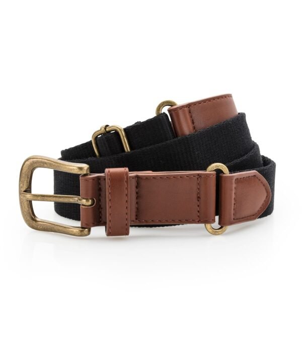 Asquith & Fox Faux leather and canvas belt - Belts | Xcel UK