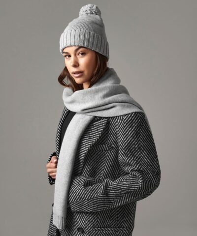 Beechfield Knitted scarf and beanie gift set - Beanie Hat | Xcel UK