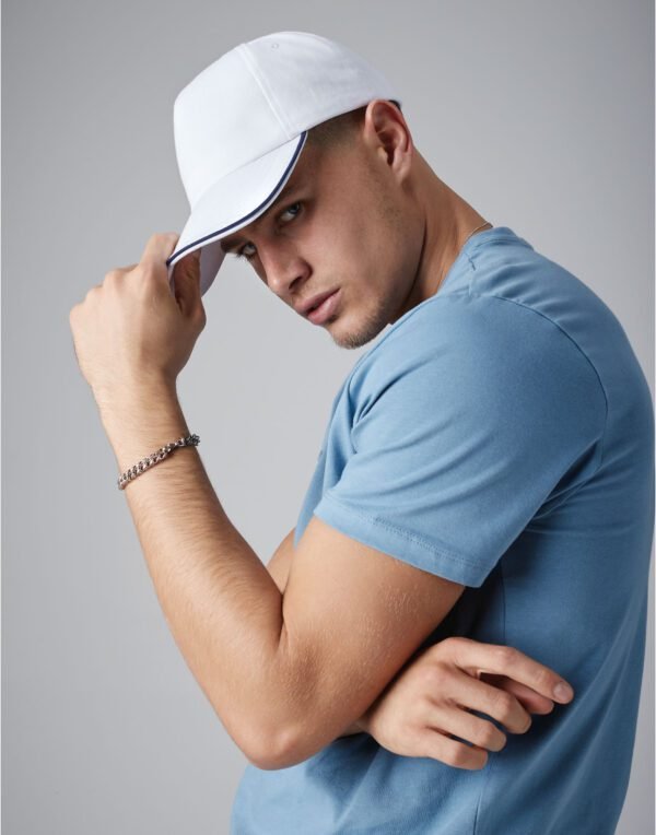 Beechfield Authentic 5-panel cap – piped peak