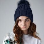 Beechfield Verbier fur pop pom chunky beanie - Beanie Hat | Xcel UK