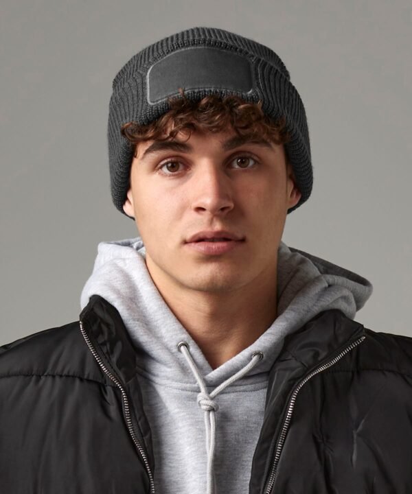 Beechfield Thinsulate patch beanie - Beanie Hat | Xcel UK