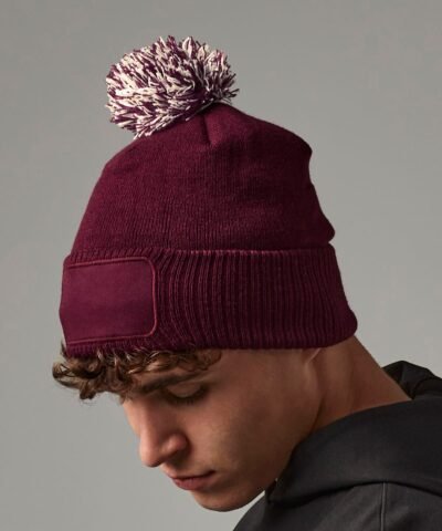 Beechfield Snowstar patch beanie - Beanie Hat | Xcel UK