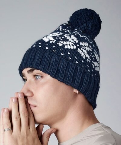 Beechfield Fair isle snowstar beanie - Beanie Hat | Xcel UK