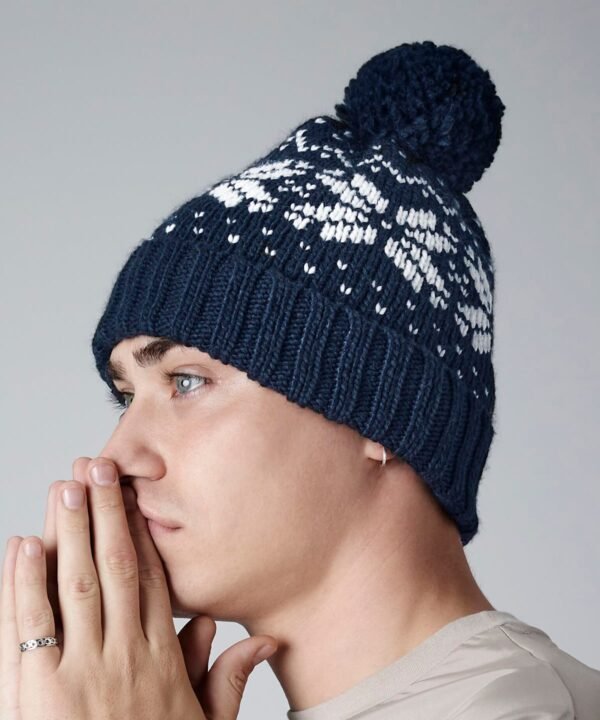 Beechfield Fair isle snowstar beanie - Beanie Hat | Xcel UK