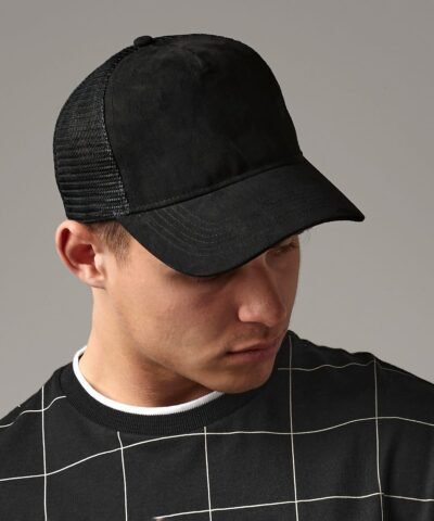 Beechfield Suede snapback trucker - Caps | Xcel UK
