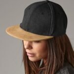 Beechfield Suede peak snapback - Caps | Xcel UK