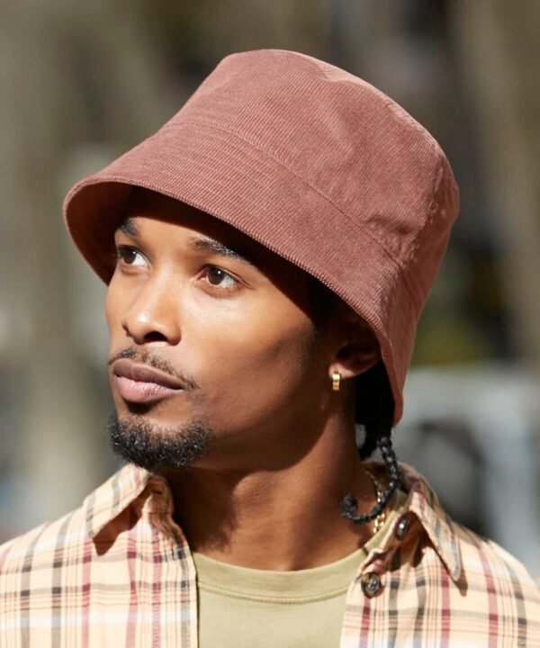 Beechfield Earthaware organic cord bucket hat - Hats | Xcel UK