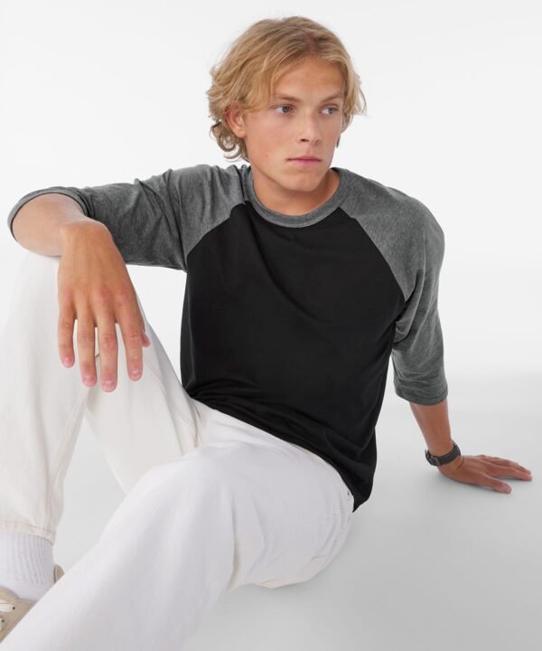 Canvas Unisex triblend ¾ sleeve baseball t-shirt - T-Shirts | Xcel UK