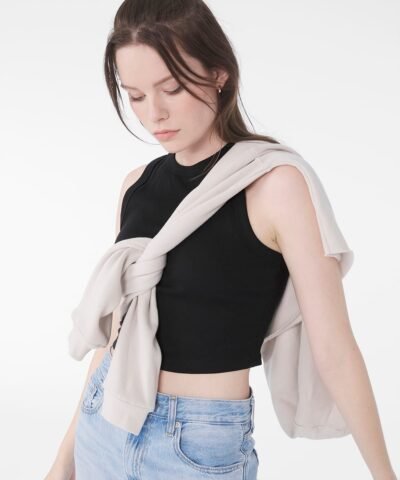 Canvas Women’s micro rib muscle crop tank - Vests (t-shirt) | Xcel UK