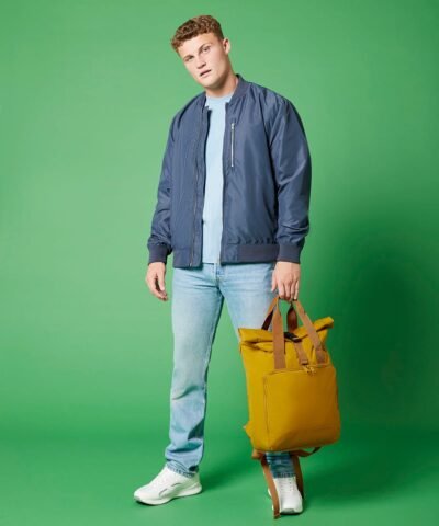 Bagbase Recycled twin handle roll-top laptop backpack - Bags | Xcel UK