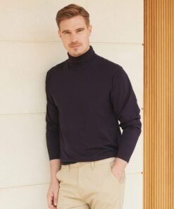 Henbury Long sleeve roll neck top