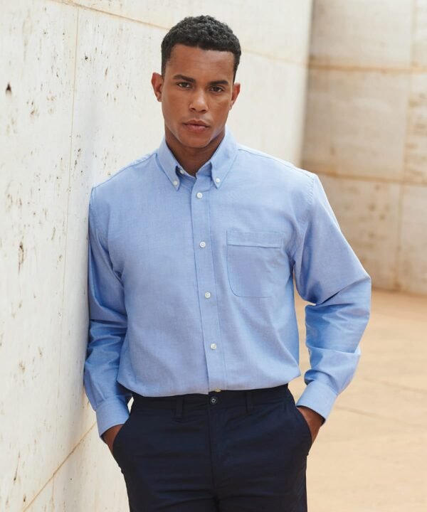 Henbury Long sleeve classic oxford shirt - Shirts | Xcel UK