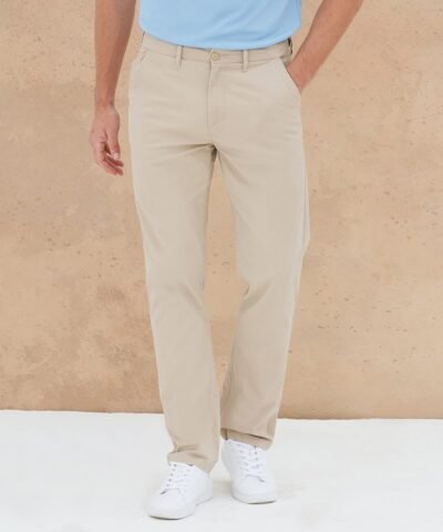 Henbury Stretch chinos with flex waistband | Xcel UK