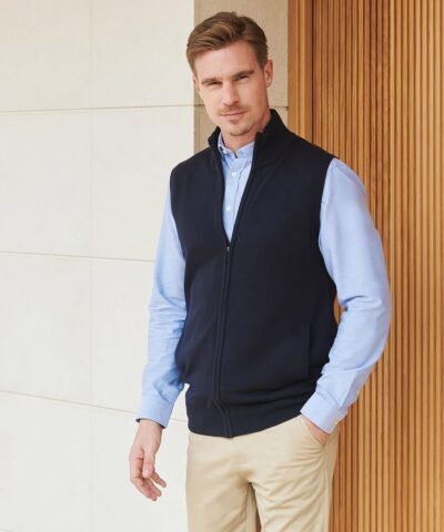 Henbury Sleeveless zip-through jumper - Gilets & Body Warmers | Xcel UK