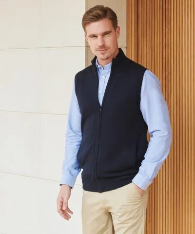 Henbury Sleeveless zip-through jumper - Gilets & Body Warmers | Xcel UK