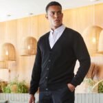 Henbury V-button cardigan - Cardigans | Xcel UK