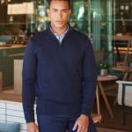 Henbury ¼ zip jumper - Knitted Jumpers | Xcel UK