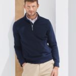 Henbury Unisex sustainable ¼-zip sweatshirt - Sweatshirts | Xcel UK