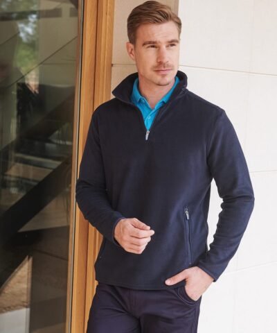 Henbury Â¼ zip microfleece jacket | Xcel UK