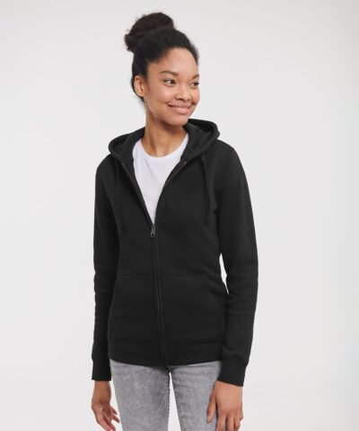 Russell Europe Women's authentic zipped hooded sweatshirt | Xcel UK