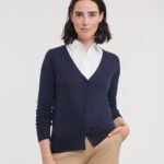 Russell Collection Women's v-neck knitted cardigan - Cardigans | Xcel UK