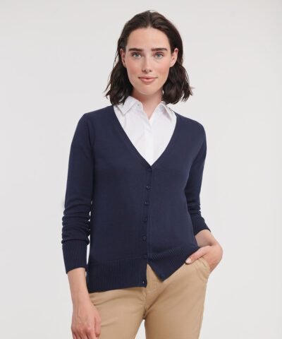 Russell Collection Women's v-neck knitted cardigan - Cardigans | Xcel UK