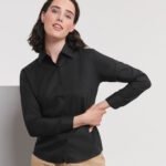 Russell Collection Women's long sleeve easycare oxford shirt - Shirts | Xcel UK
