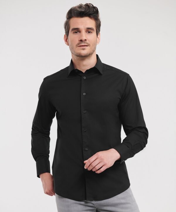 Russell Collection Long sleeve easycare fitted shirt - Shirts | Xcel UK