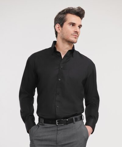 Russell Europe Long sleeve ultimate non-iron shirt - Shirts | Xcel UK