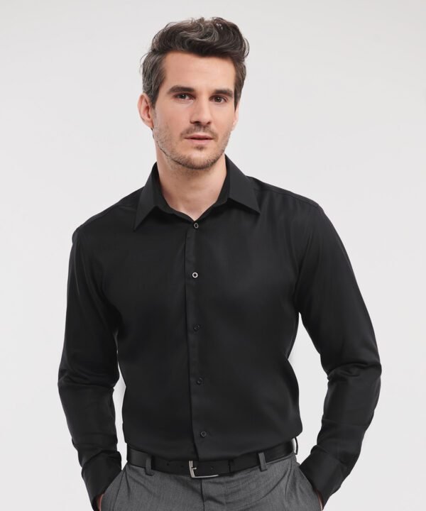 Russell Collection Long sleeve tailored ultimate non-iron shirt - Shirts | Xcel UK