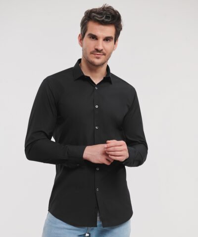 Russell Collection Long sleeve ultimate stretch shirt - Shirts | Xcel UK