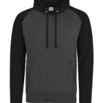 Just Hoods Baseball hoodie - Custom Printed & Embroidered Hoodies – Personalised in the UK | Xcel UK