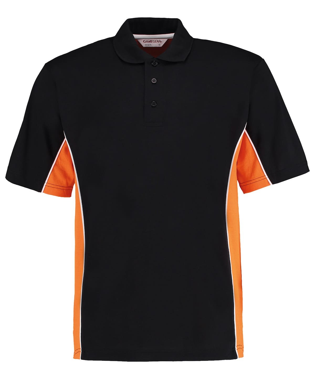 black-orange-white