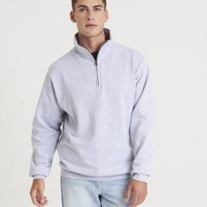 Just Hoods Sophomore ¼ zip sweatshirt
