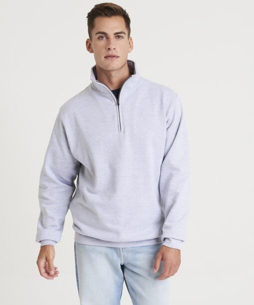 AWDis Just Hoods Sophomore Â¼ zip sweatshirt