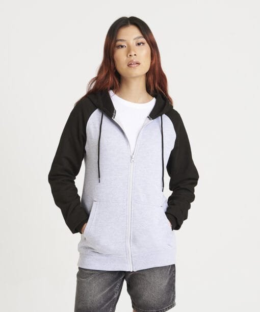 AWDis Just Hoods Baseball zoodie