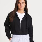 Just Hoods Women's fashion cropped zoodie - Fleece | Xcel UK