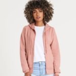 Just Hoods Women’s college zoodie - Custom Printed & Embroidered Hoodies – Personalised in the UK | Xcel UK