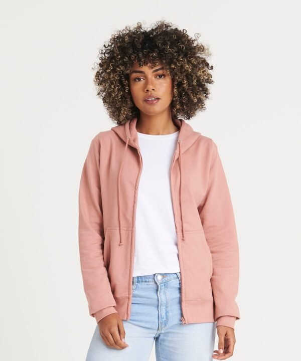Just Hoods Women’s college zoodie - Custom Printed & Embroidered Hoodies – Personalised in the UK | Xcel UK