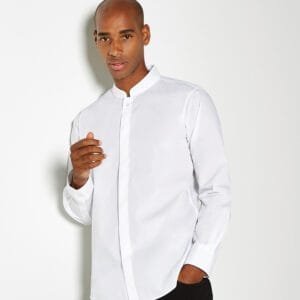 Kit Mandarin collar shirt long-sleeved (tailored fit)