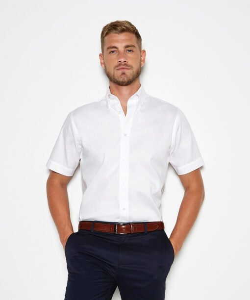 Kustom Kit Premium oxford shirt short-sleeved (tailored fit)