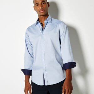 Kit Contrast premium oxford shirt (button-down collar) long-sleeved (tailored fit)