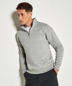 Kustom Kit Regular fit Â¼-zip sweatshirt