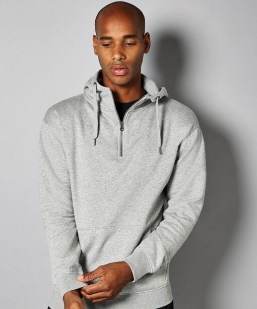 Kustom Kit Regular fit 1/4 zip hoodie