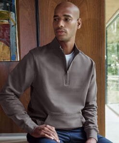 Kustom Kit Regular fit 1/4-zip piquÃ© sweatshirt