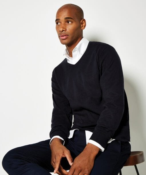 Kustom Kit Arundel v-neck sweater long sleeve (classic fit)