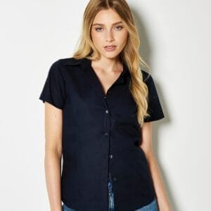 Kit Women’s workplace oxford blouse short-sleeved (tailored fit)