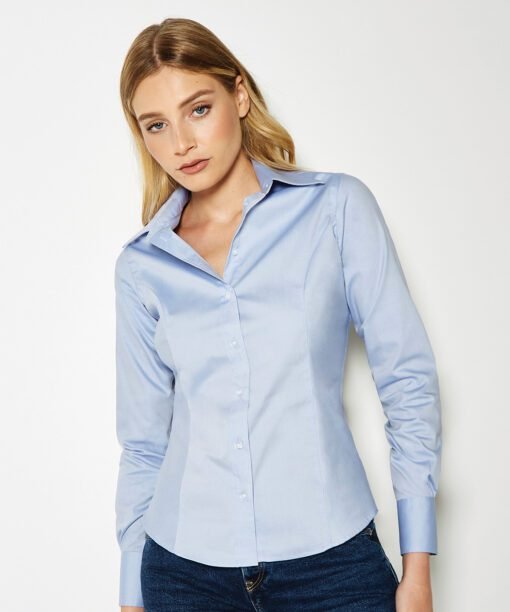 Kustom Kit Women's corporate oxford blouse long-sleeved (tailored fit)